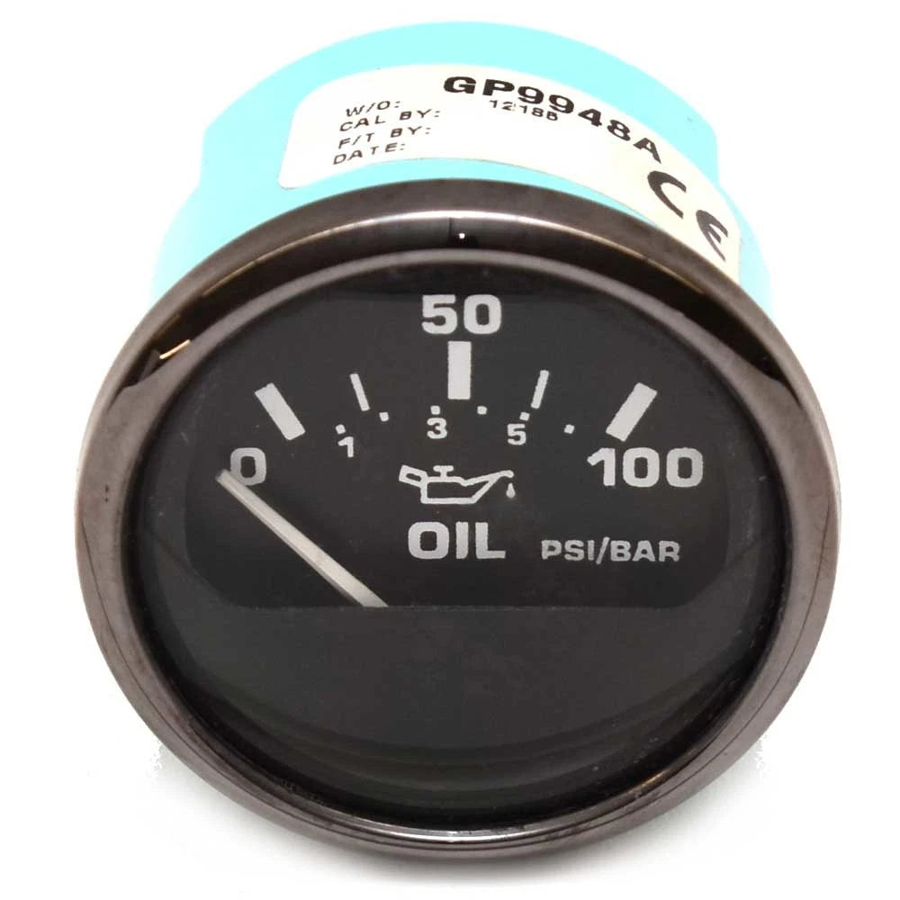 Faria Boat Oil Pressure Gauge GP9948A - 2 Inch Titanium Black