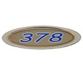 Four Winns Boat Raised Decal 055-2765 - 378 OEM Gold - Silver - Blue