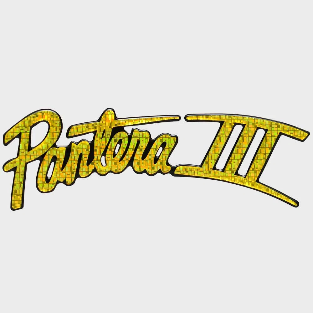 Bass CAT Boat Emblem Sticker Decal 90122 - Pantera III Gold Holo