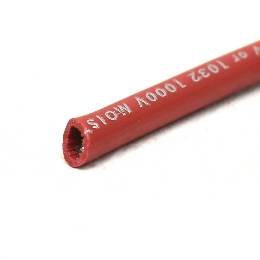 Boat Tinned Copper Wire - 10 AWG 600V - 1000V Red (10 FT)