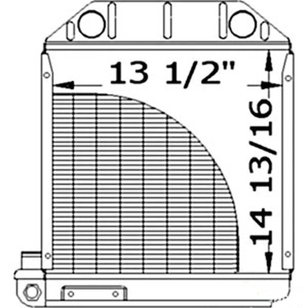Radiator 957E8005 Fits Ford Holland Dexta