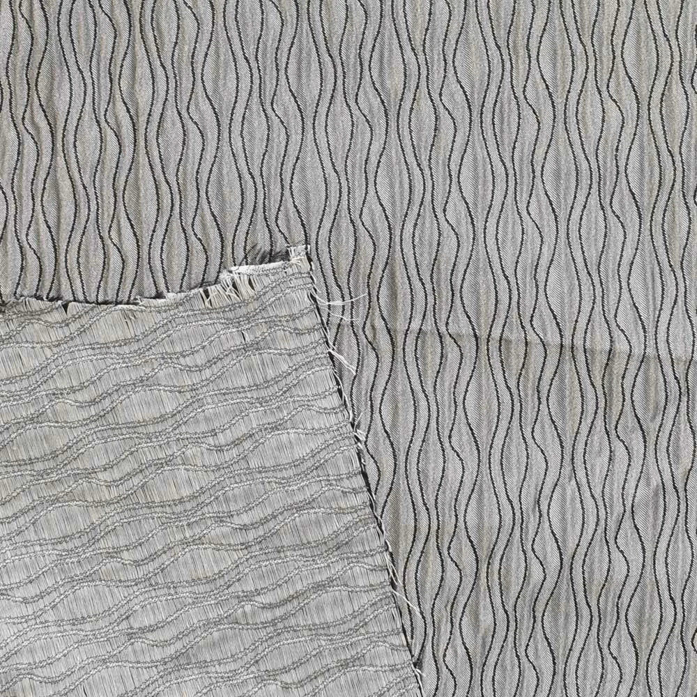 Marquis Boat Pattern Fabric 8066827 - Metallic Silver 54 Inch (YD)