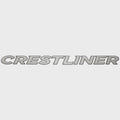 Crestliner Boat Brand Decal 032676-01 - Silver Logo Sticker