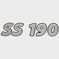 Lowe Boat Raised Decal 2258090 - SS190 Silver Black 9 X 2 1/8 Inch