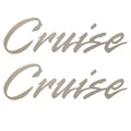 Palm Beach Boat Logo Decal 30000401 - Cruise Silver (pair)