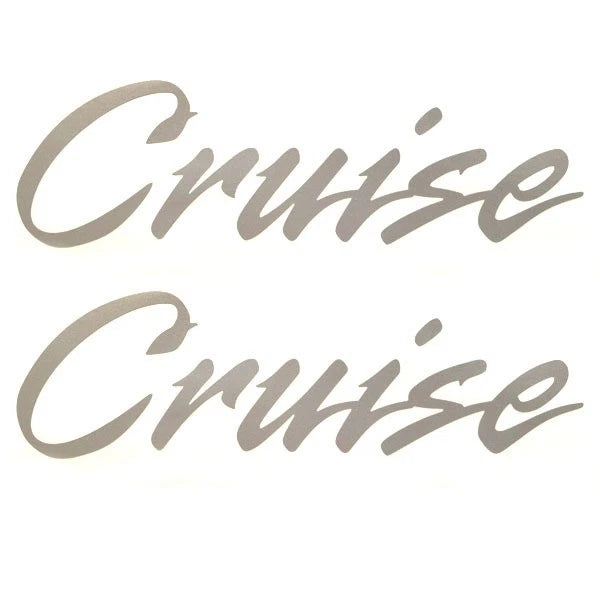 Palm Beach Boat Logo Decal 30000401 - Cruise Silver (pair)