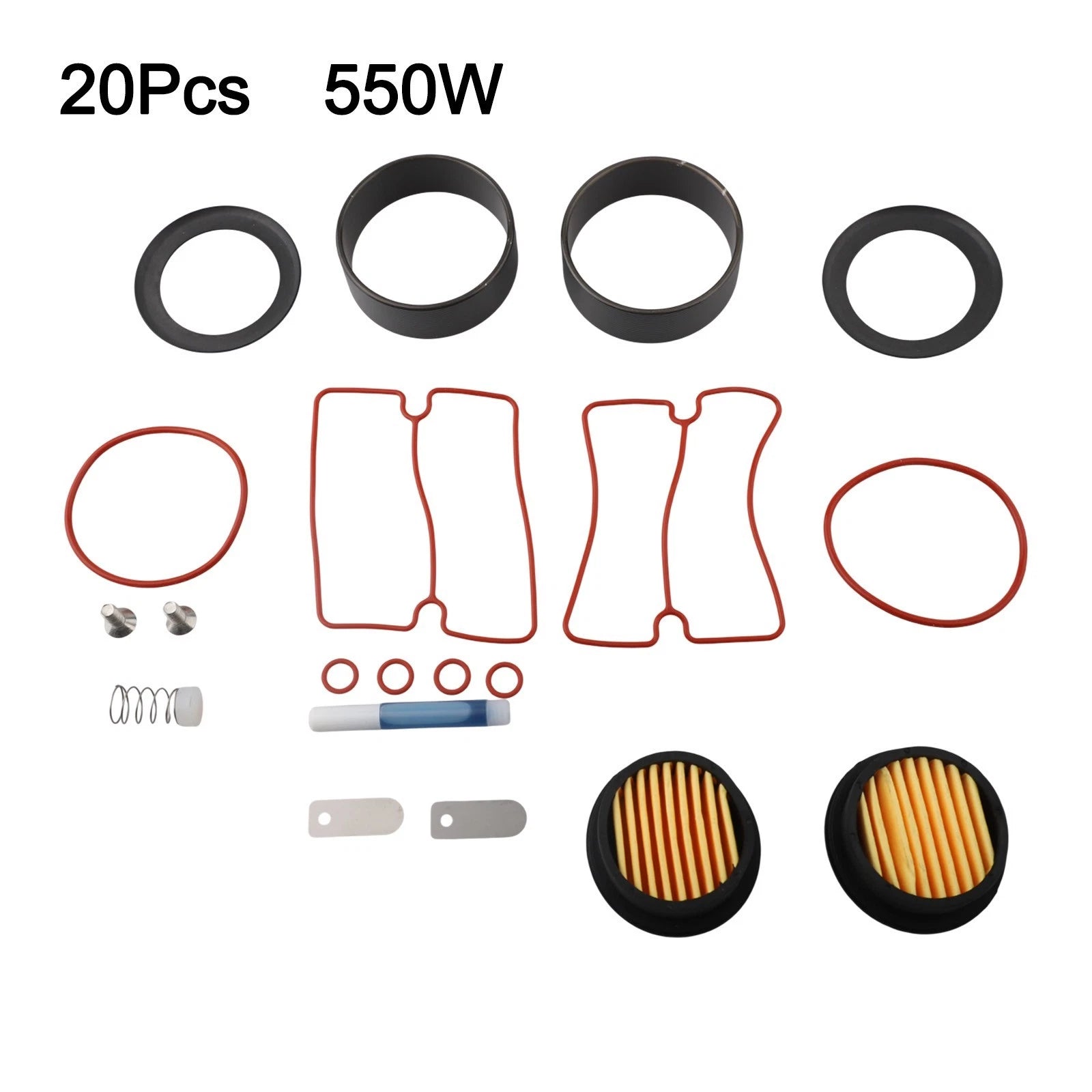 Silent Air Compressor Accessories Including Rubber Cylinder and Filters