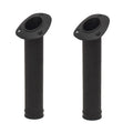 White Water Boat Rod Holders 50100B - 30 Degree Black Plastic (pair)
