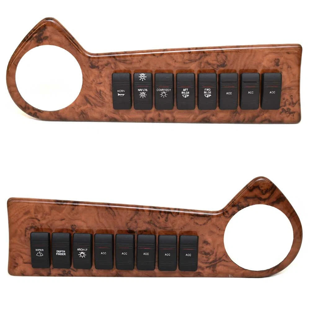 Larson Boat Twin Engine Switch Panels 0311655 - 350 Cabrio Brown