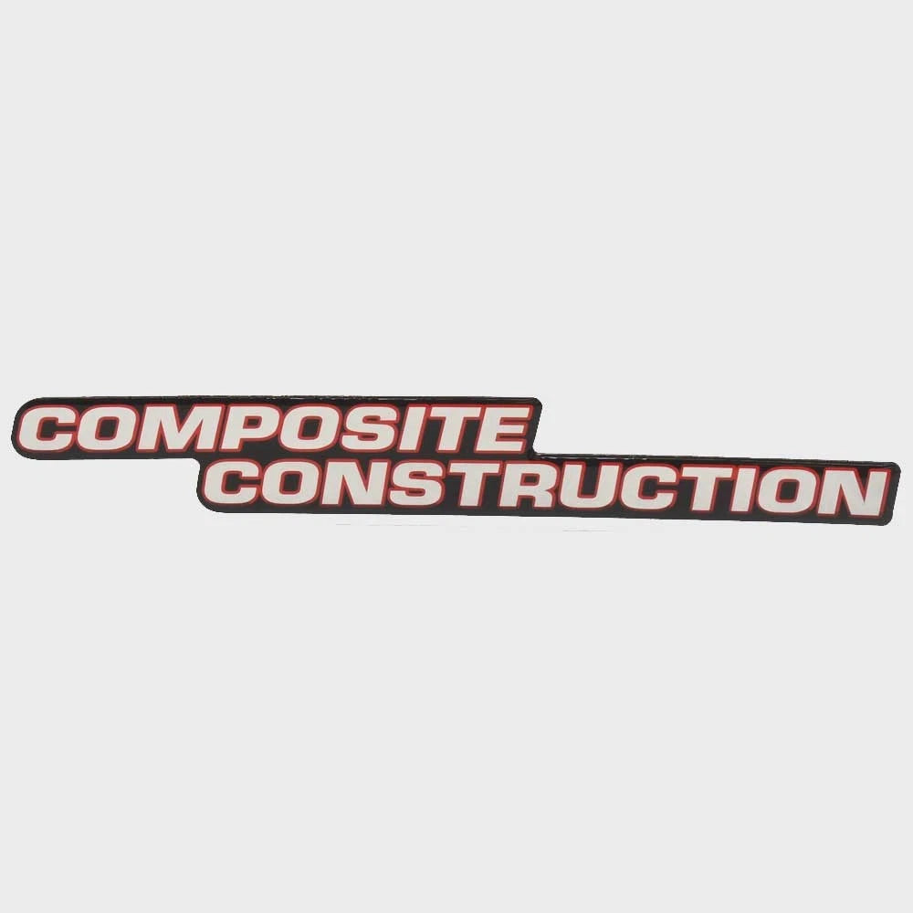Ranger Boat Raised Emblem Decal 205076 - Black Silver Red Sticker