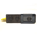 Rinker Boat Outlet Receptacle Panel - Euro 10 X 3 Inch Plastic Black
