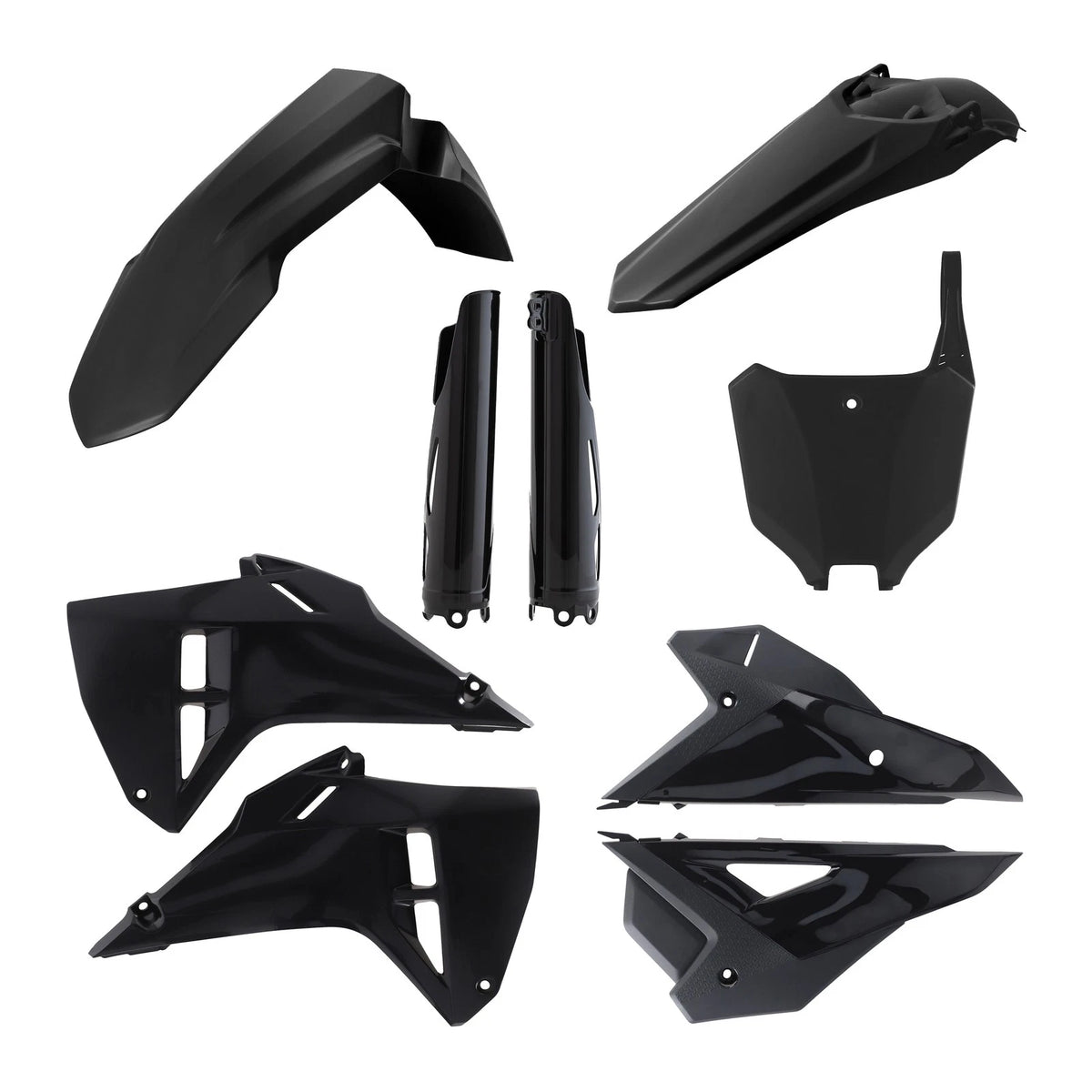 ACERBIS Plastic Kit Full Black for Honda CRF450RX & CRF250R 2025