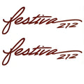 Rinker Boat Brand Decal VS814602-01BG - Festiva 212 Burgundy (pair)