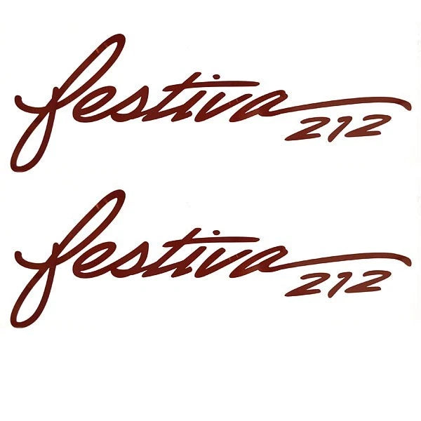 Rinker Boat Brand Decal VS814602-01BG - Festiva 212 Burgundy (pair)