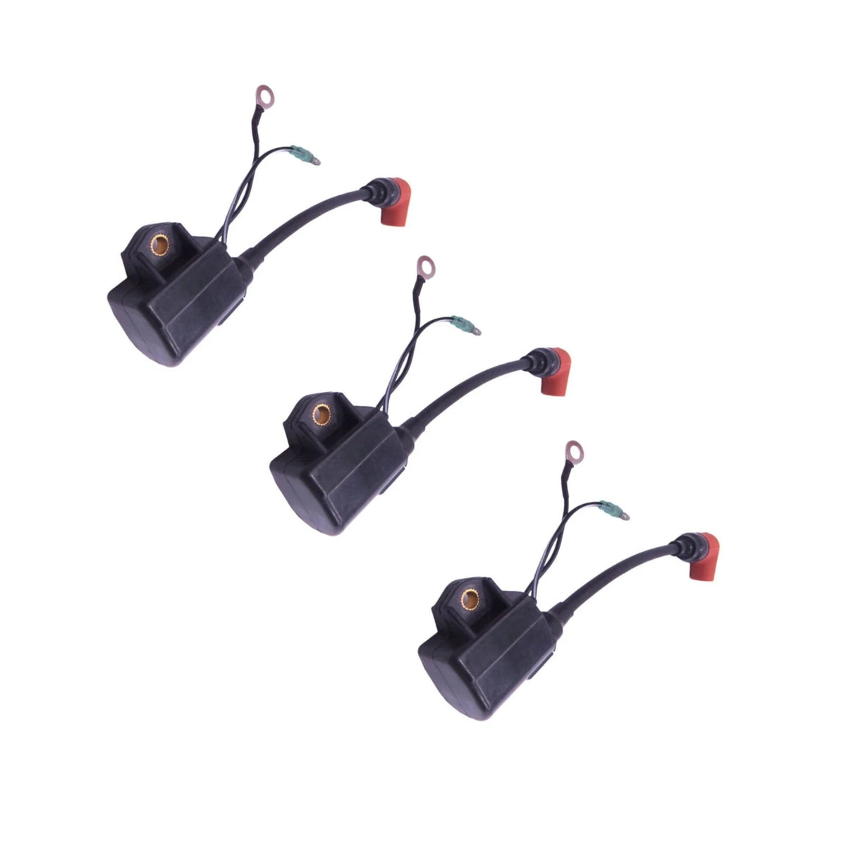 3PC Yamaha Outboard Ignition Coil 697-85570-11-0 0 2 Stroke 2 Cylinder 3 Cylinder