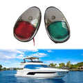For 2 Pcs Waterproof Marine Boat 12V LED Navigation Lights Premium PC Housing