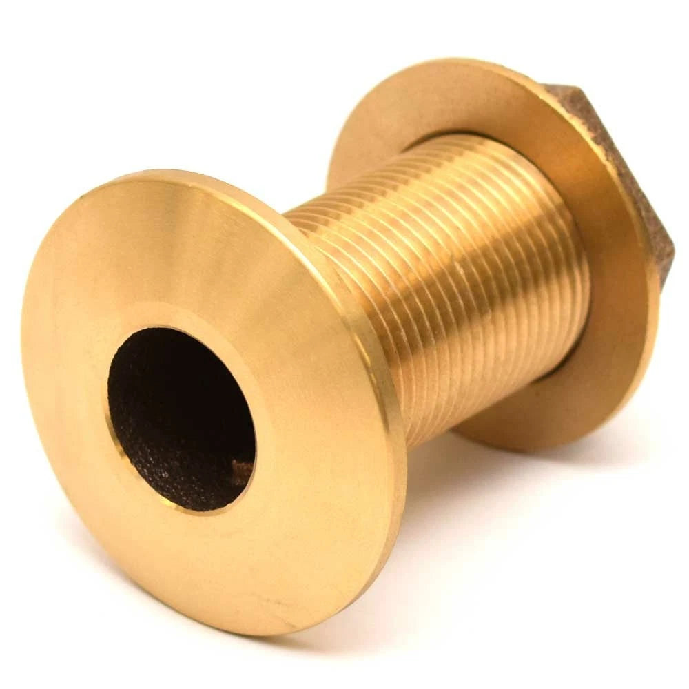 Groco Boat Thru-Hull Fitting TH-1250-W - Straight 1 1/4 Inch