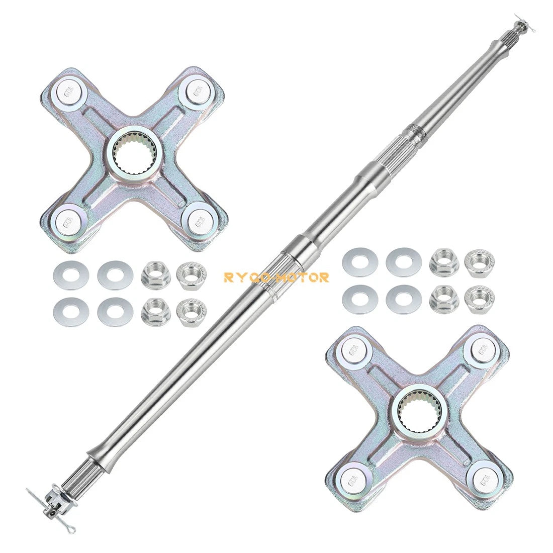 Rear Axle Shaft & Wheel Hub for Yamaha YFZ450 YFZ450V 2007 2008 2009 2012 2013
