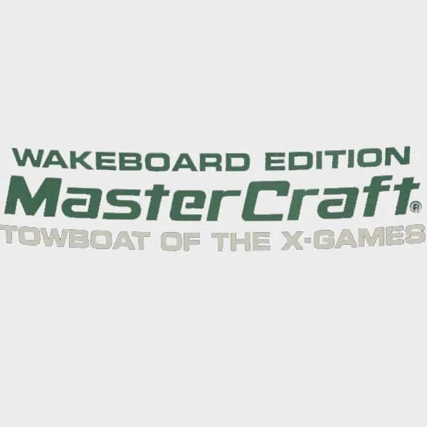 MasterCraft Boat Decal 758192 - Wakeboard Edition X-Games Green White