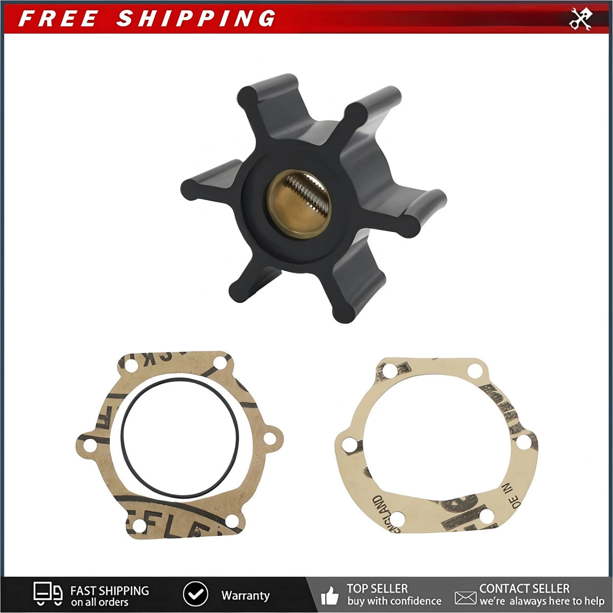 Marine Cooling Water Pump Impeller for Fischer Panda 6000 8000 9000 12000 Engine
