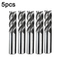 5pcs 1/4Inch 20mm Drill Bit End Mill Cutter Set CNC Milling Machine 4 for Flute