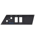 Bass CAT Boat Blank Switch Panel - Trim/Lights Striped