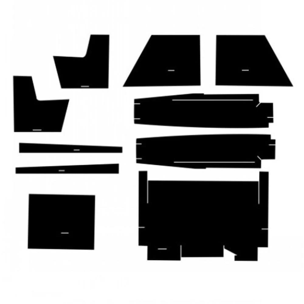 CA7042 Black 2 Door Cab Kit with Headliner Fits Case-IH Tractor Models 2470 2670