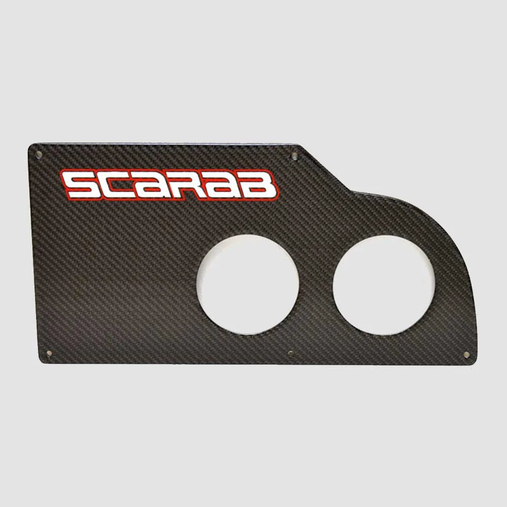 Wellcraft Boat Blank Gauge Panel 025-4782 - 232 - 252 Scarab Black Silver