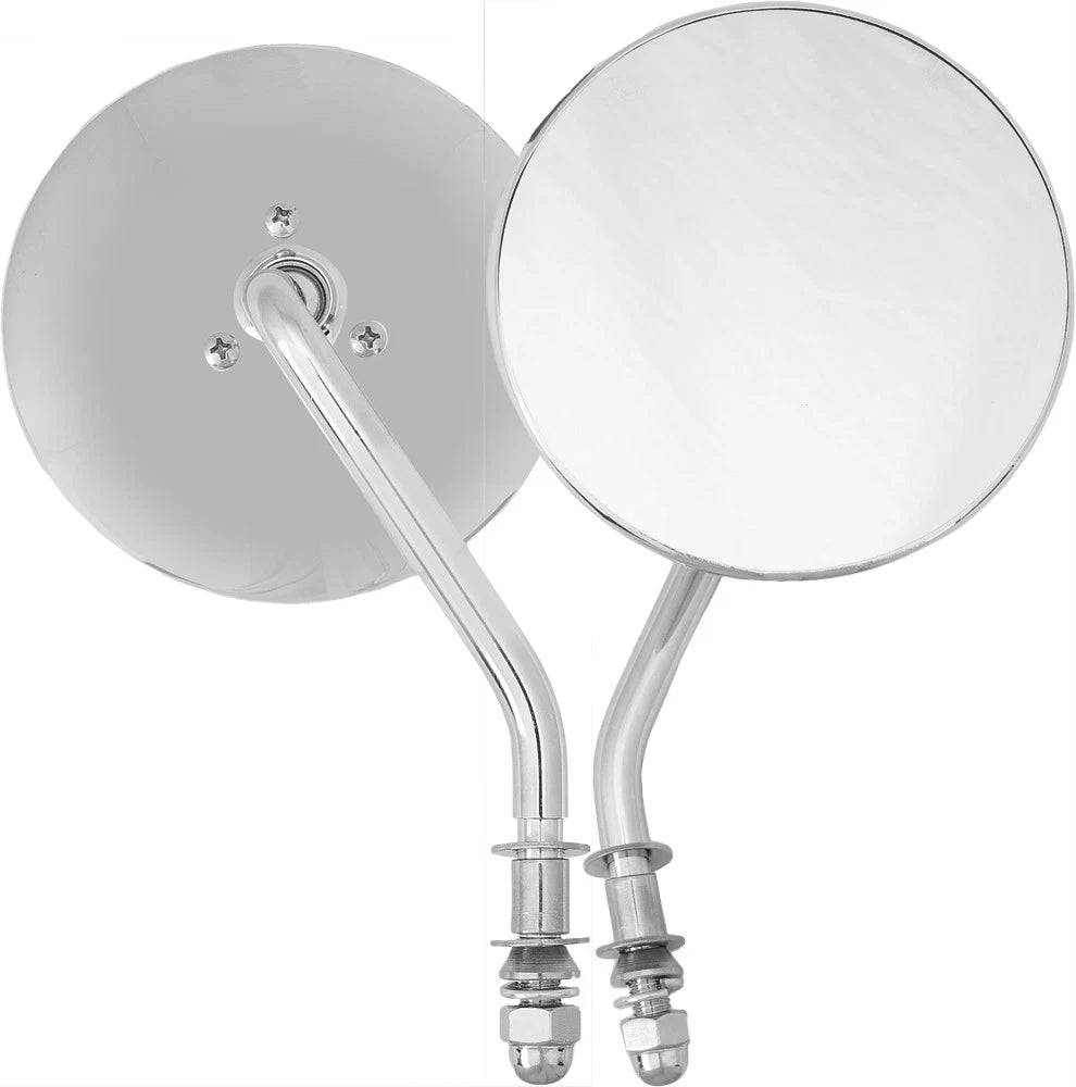 HARDDRIVE 4-inch Chrome Right Side Mirror for Harley Davidson XG & XL Models