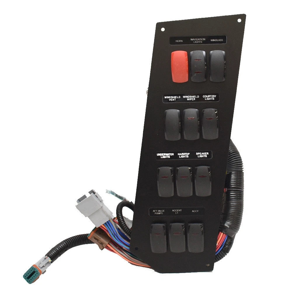 2023 Blackfin 332CC Boat Port Side Switch Panel SE-447 - Black with RGB