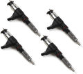 4X Fuel Injector 095000-6310 for John Deere 4045T 6068T Engine 210G Excavator