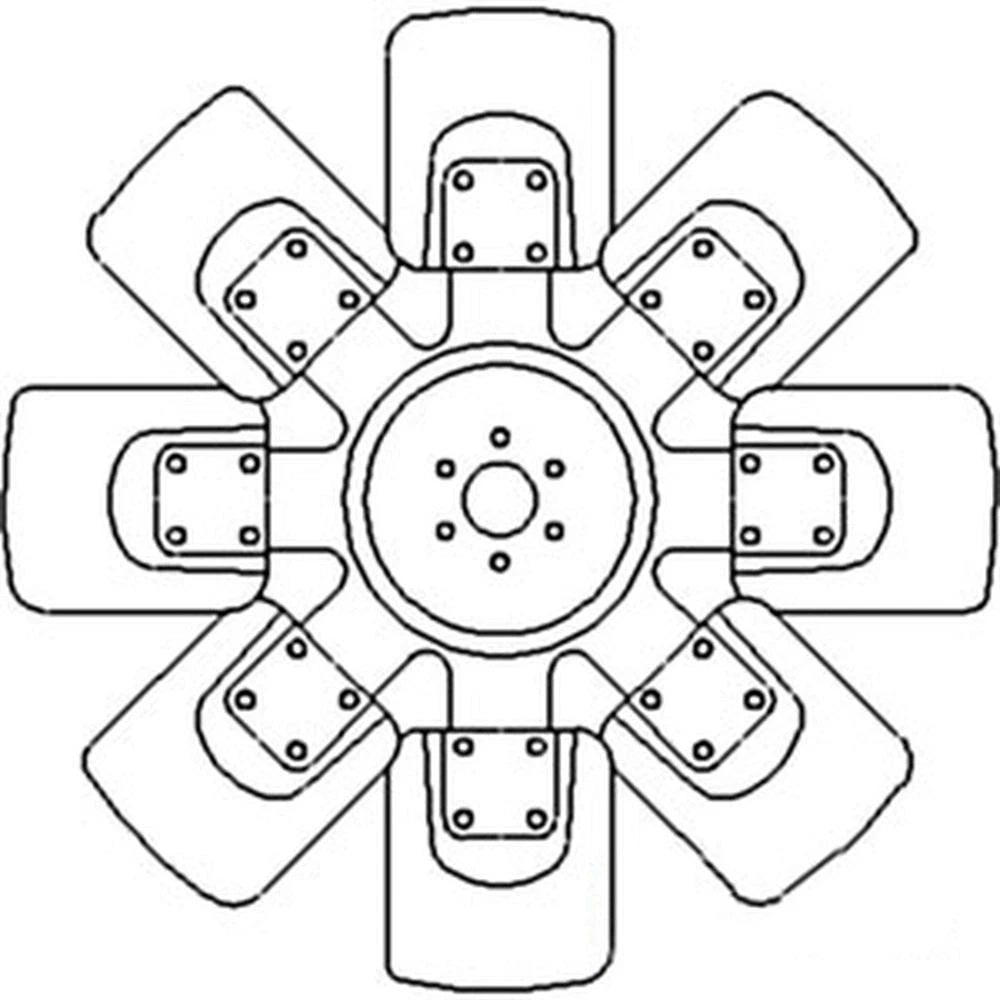 John Deere FAN 8 BLADE AR85893 4640, 4840