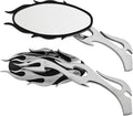 HardDrive Flame Side Mirrors with Chrome Finish – Fits Harley Davidson XG & XL