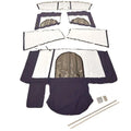 Larson 316 Cabrio Boat Camper Top Kit 8414-1408 - Navy Blue (6 PC)