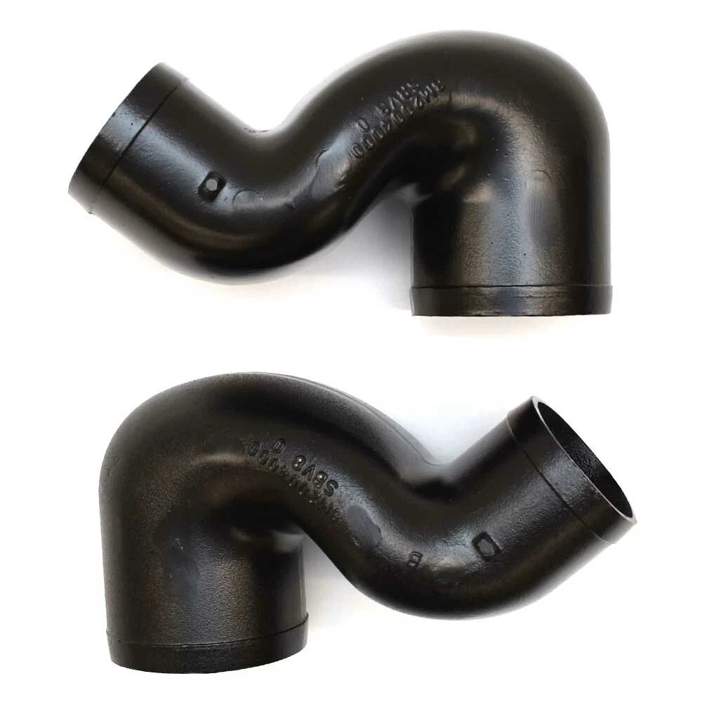 Mercury Boat Exhaust Elbows 879288A34 - STD MCM 4 Inch Black (pair)