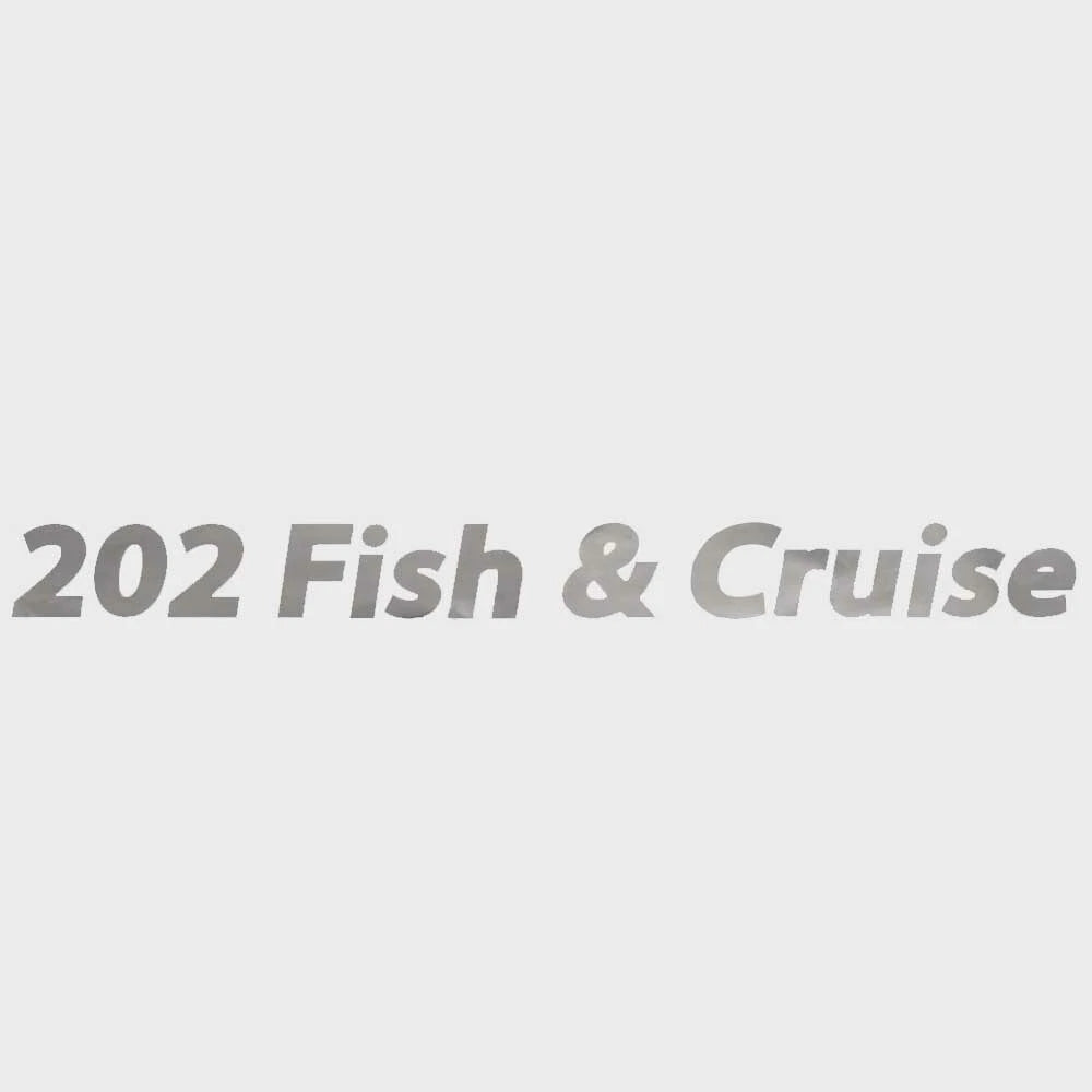 Lowe Boat Model Decal 2178375 - 202 Fish & Cruise 24 3/4 Inch Silver Sticker