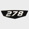 Cruisers Boat Raised Decal V2751800 - 278 Black Silver 2 5/8 Inch