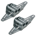 (pack of 2) 18 Gauge Garage Door #2 Hinges, Predrilled Assorted Hole Combination