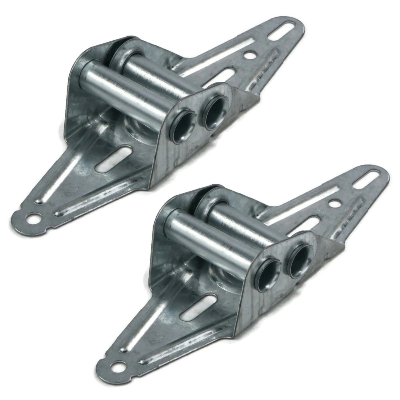 (pack of 2) 18 Gauge Garage Door #2 Hinges, Predrilled Assorted Hole Combination