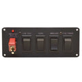 Ocean Yachts Boat Switch Panel N-04-575001 - 7 1/2 Inch Black Plastic