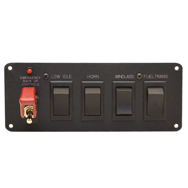 Ocean Yachts Boat Switch Panel N-04-575001 - 7 1/2 Inch Black Plastic