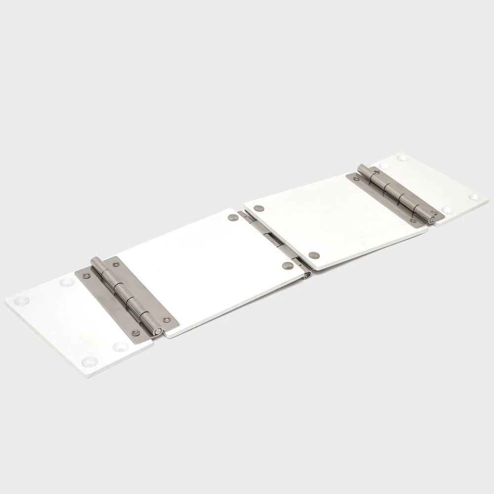 Larson Boat Stern Backrest Hinge 0322739 - 21 1/2 X 5 1/2 Inch White SS