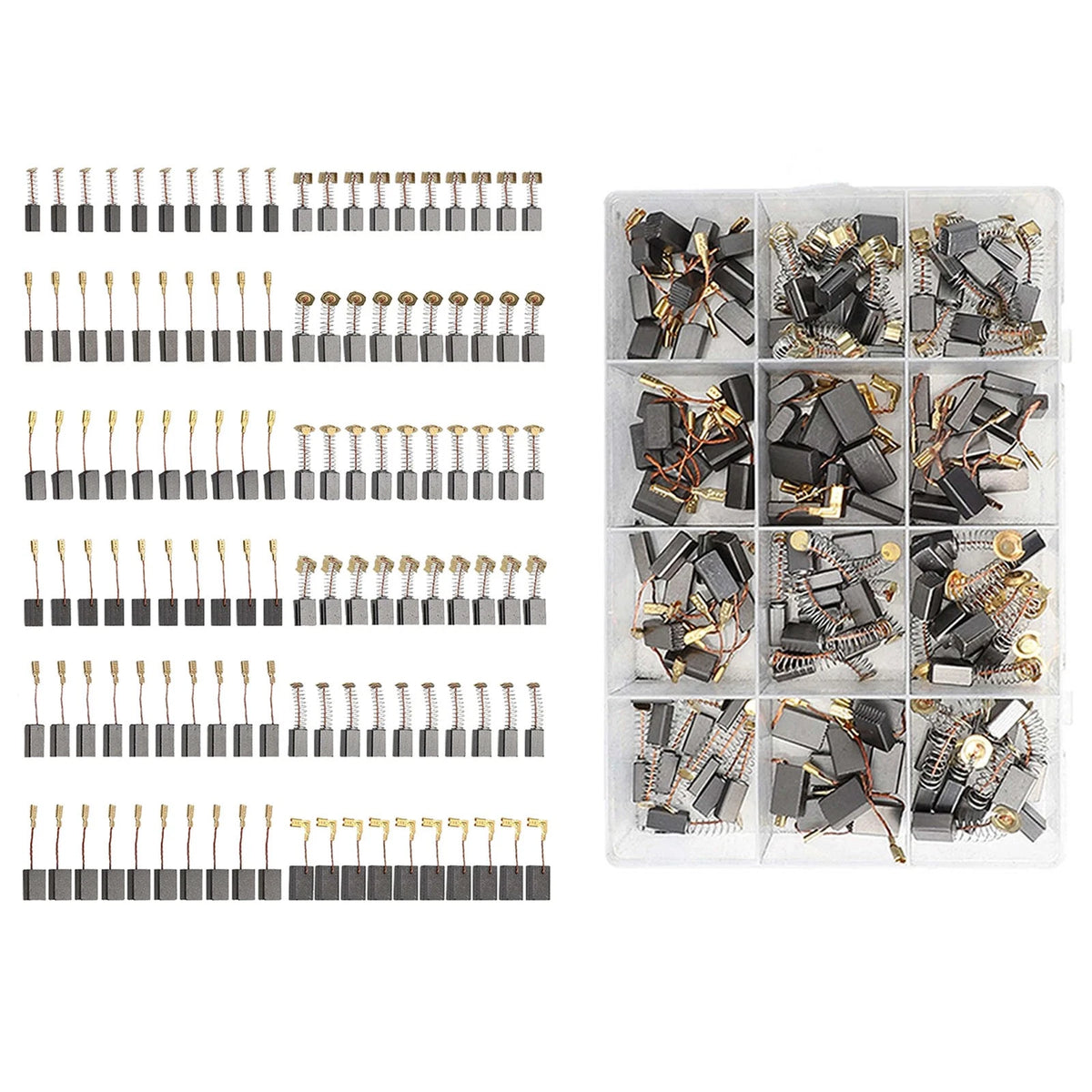 120Pcs Carbon Brushes Motor Replacement for Rotary Hammer Drill Saw Tile Cutter