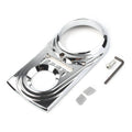 Chrome Dash Panel Insert Cover for Harley Dyna Wide Glide 93-03 Softail 2000-17