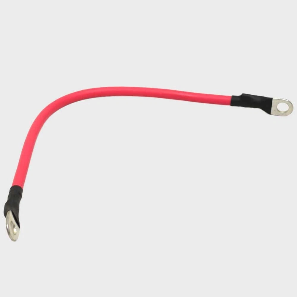 Boat Battery Cable - Marine Connector Wire 4 AWG 14 Inch Red