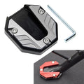 Kickstand Extender Foot Side Stand Extension Pad Support Plate Motorcycle Silver