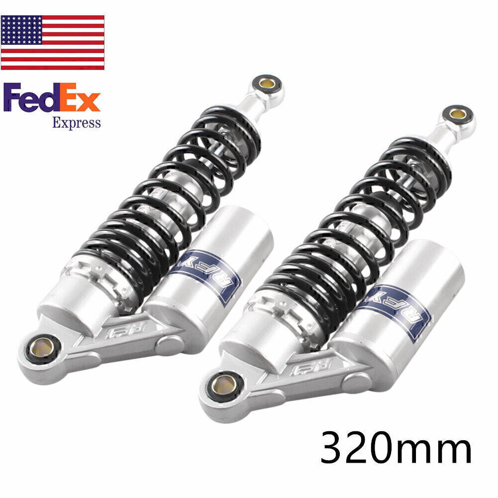 320mm Rear Shock Absorb 12.5" Suspension Kit Universal for Motorcycle Scooter US