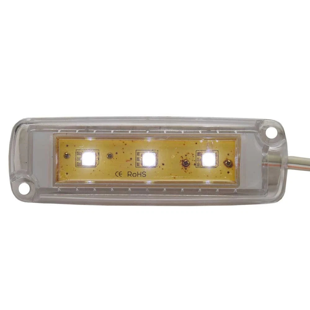 Malibu Boat LED Light 413023 - 4 1/4 Inch White - Clear