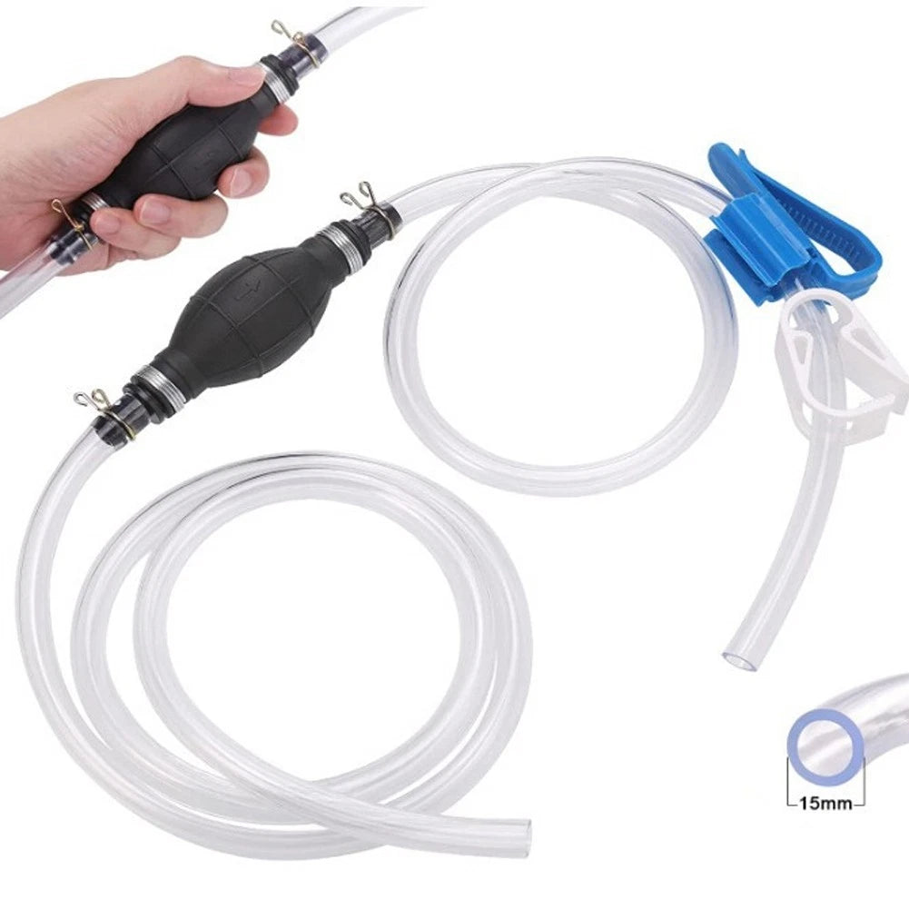 For Car for Boat Siphon Hose Hand Fuel Pump Garage Use Lightweight Compact Size