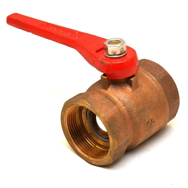 Doral Boat Inline Shutoff Valve - 2 1/2 Inch Brass